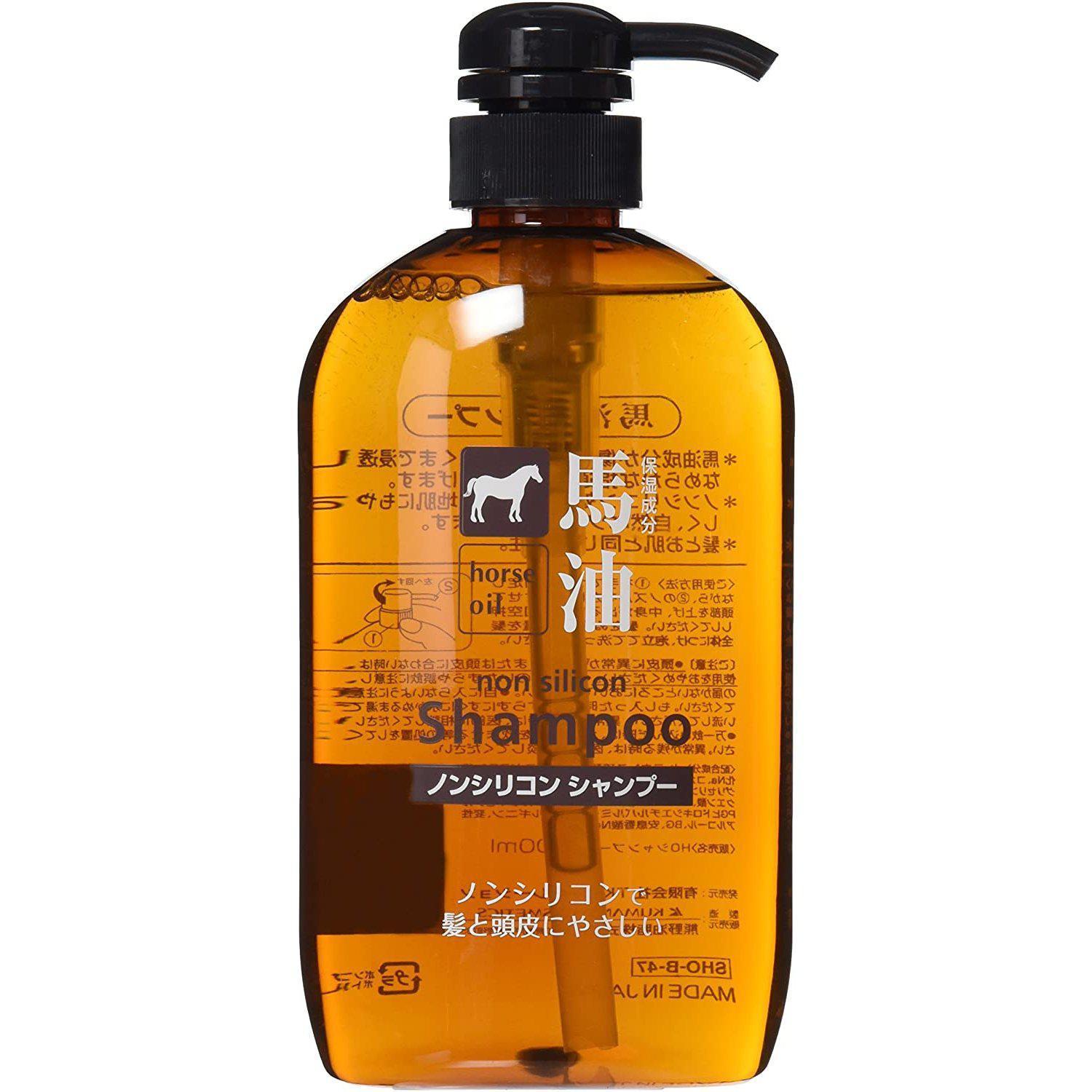 Kumano Yushi Horse Oil Shampoo 600ml - YOYO JAPAN