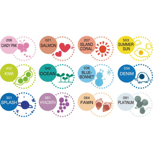 Kuretake Japan Water-Based Dot Pen Zig Clean Color 12 Colors Tc-6100/12V - YOYO JAPAN