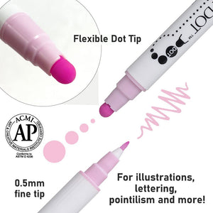 Kuretake Japan Water-Based Dot Pen Zig Clean Color 12 Colors Tc-6100/12V - YOYO JAPAN