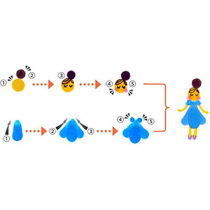 Kuretake Japan Water-Based Pen Zig Clean Color Dot 4 Colors Tc-6100/4V - YOYO JAPAN