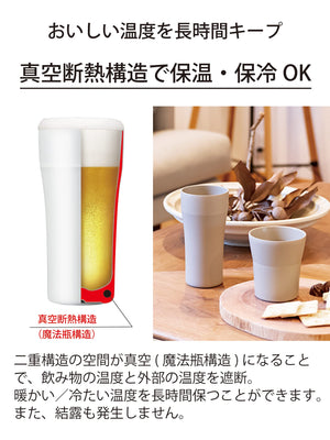 Kyocera Ceramug Ceramic Mug 420Ml Black Japan - Vacuum Insulation No Condensation Heat & Cold Insulation Dishwasher Safe - YOYO JAPAN