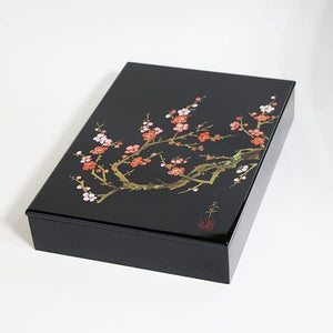 Kobayashi Lacquerware A4 Size Wooden Letter Box File Box For Wedding Family Celebration Housewarming Respect For The Aged Day Mother'S Day 60Th Birthday Gift - Japan - YOYO JAPAN