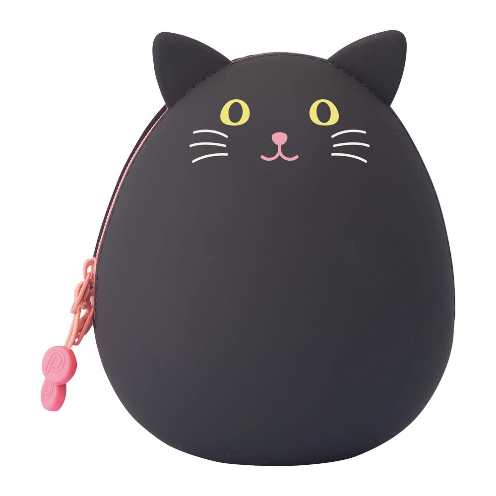 Lihit Lab Egg Pouch Big Black Cat A7783-3 Japan - YOYO JAPAN