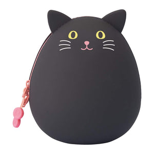 Lihit Lab Egg Pouch Big Black Cat A7783-3 Japan - YOYO JAPAN