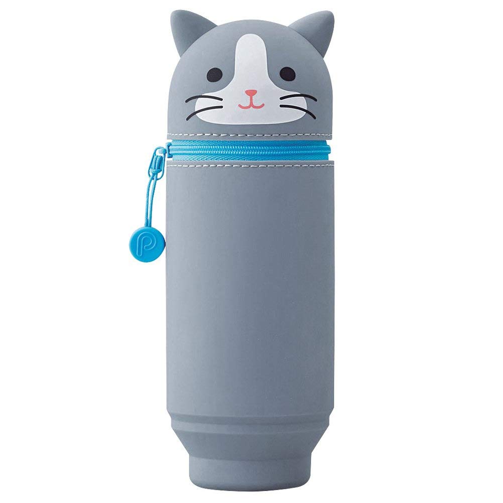 Lihit Lab Stand Pen Case Big Punilab Hachiwareneko A7714-4 Japan - YOYO JAPAN