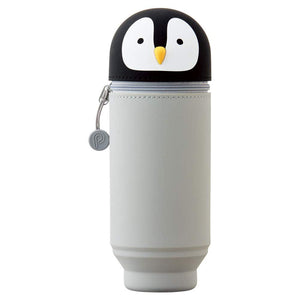 Lihit Lab Stand Pen Case Big Punilab Penguin A7714-10 - Japan - YOYO JAPAN