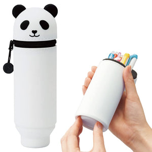 Lihit Lab Stand Pen Case Punilab Panda A7712-6 - YOYO JAPAN