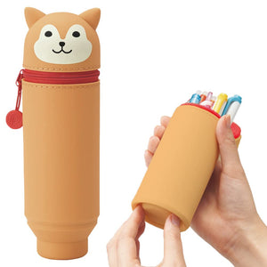 Lihit Lab Stand Pen Case Punilab Shibainu A7712-2 - YOYO JAPAN