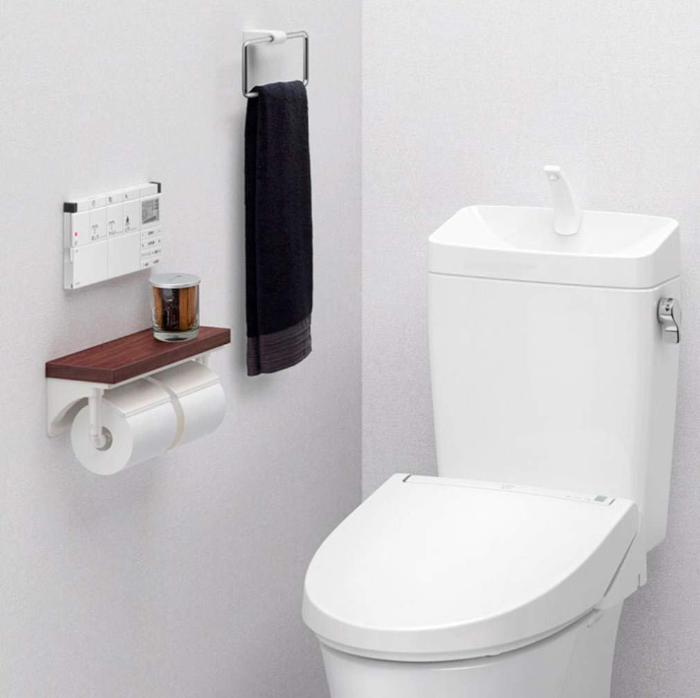 Lixil Inax Double Paper Roller With Shelves Kurie Pail Cf-Aa64Ku/Lp Made In Japan - YOYO JAPAN