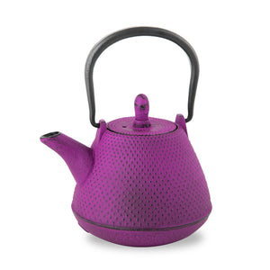 Ren Of Nambu Tekki Teapot 0.4L Japan - Arare Dome Purple - Enameled Tea Strainer Included - YOYO JAPAN