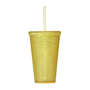 Logo Cold Cup Tumbler Bumpy Yellow 473Ml - YOYO JAPAN