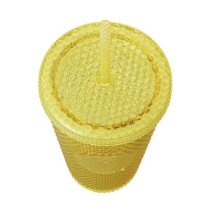 Logo Cold Cup Tumbler Bumpy Yellow 473Ml - YOYO JAPAN
