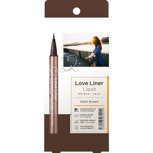 Love Liner Long-Lasting Liquid Waterproof Dark Brown Eyeliner - YOYO JAPAN