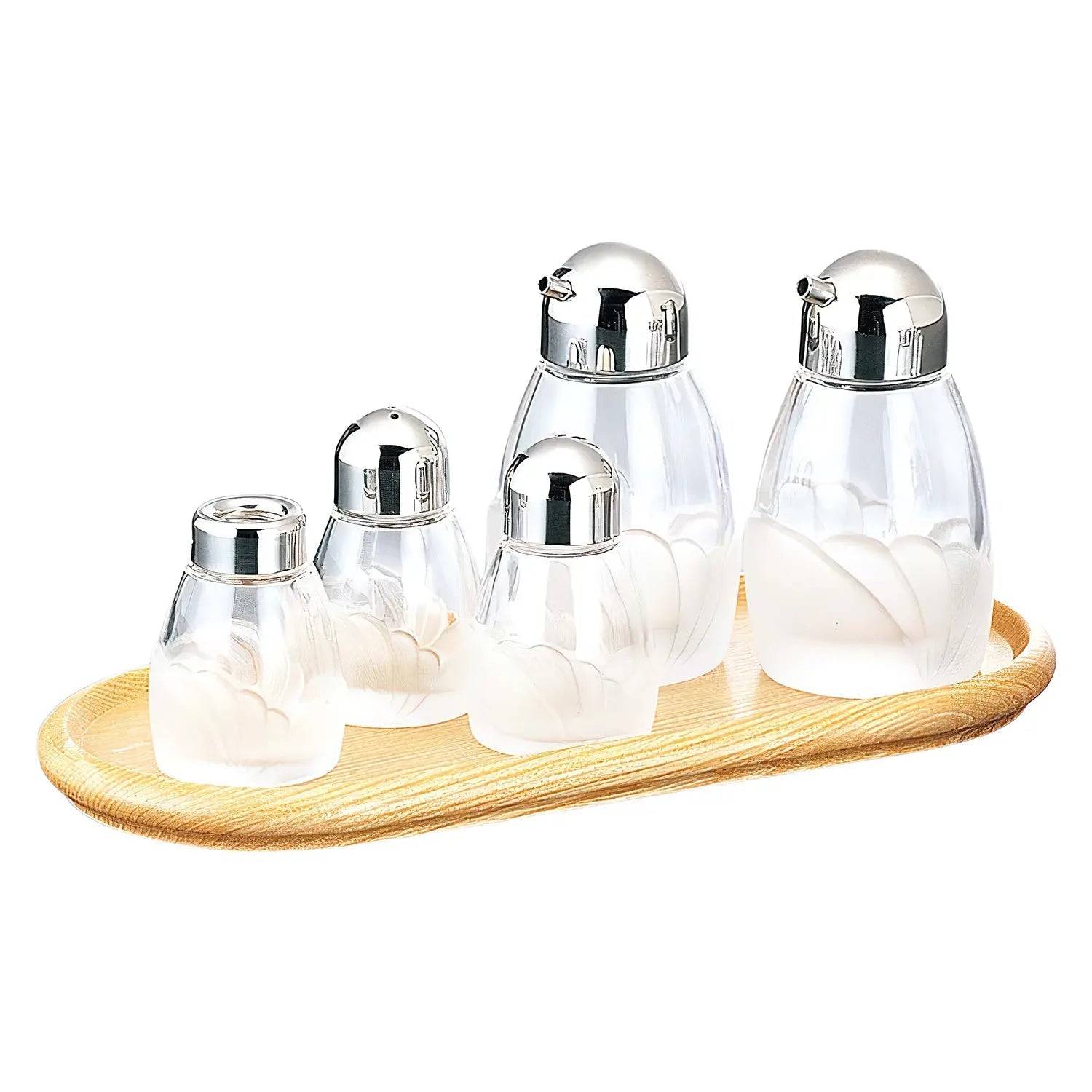 M-Taka Glass Seasonings Cruet Set - YOYO JAPAN