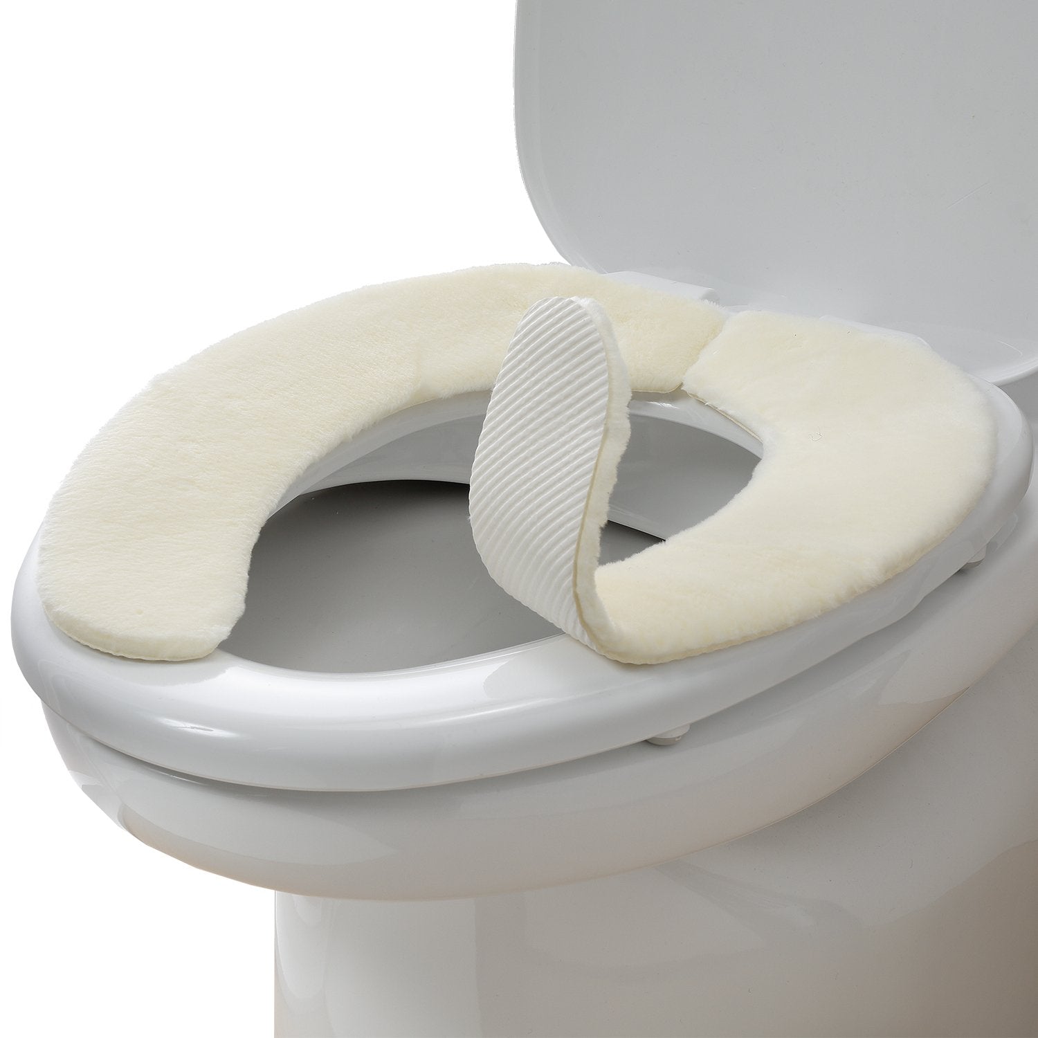 Sanko Mitsuba Toilet Seat Cover Made In Japan 9Mm Ivory Suction Washable Fluffy Type Kc-70 - YOYO JAPAN