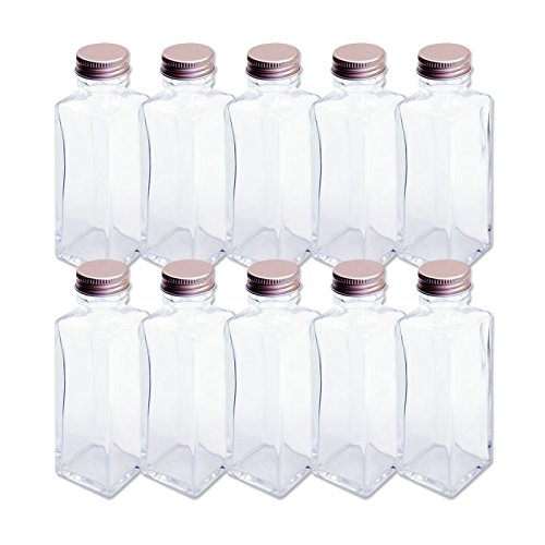 Rhyme Japan Herbarium Square Column Glass Bottle 100Cc 10-Pc Set - YOYO JAPAN