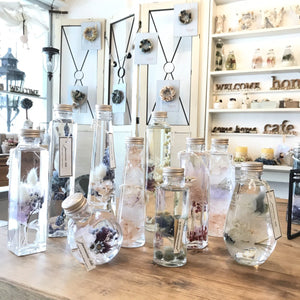 Rhyme Japan Herbarium Square Column Glass Bottle 100Cc 10-Pc Set - YOYO JAPAN