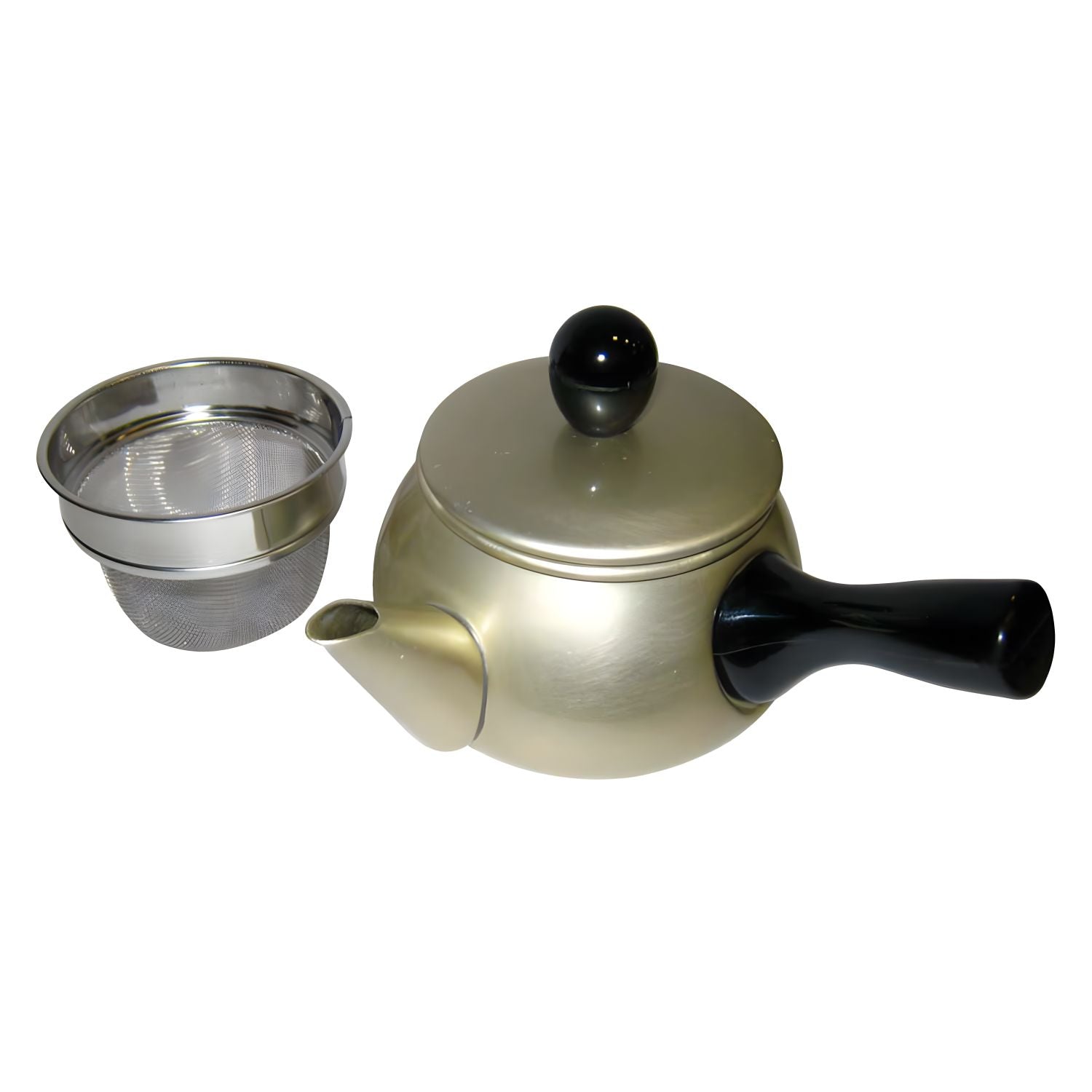 Maekawa Kinzoku Aluminum Kyusu Teapot Gold - YOYO JAPAN