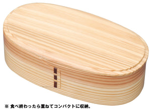 Ruozhao Magewappa 2 Tier Japan Lunch Box Natural Fh02W - YOYO JAPAN
