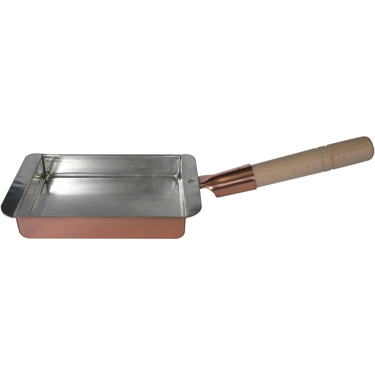 Marushin Copper Tamagoyaki Pan Kansai Type Japanese Omelette Pan 21cm - YOYO JAPAN