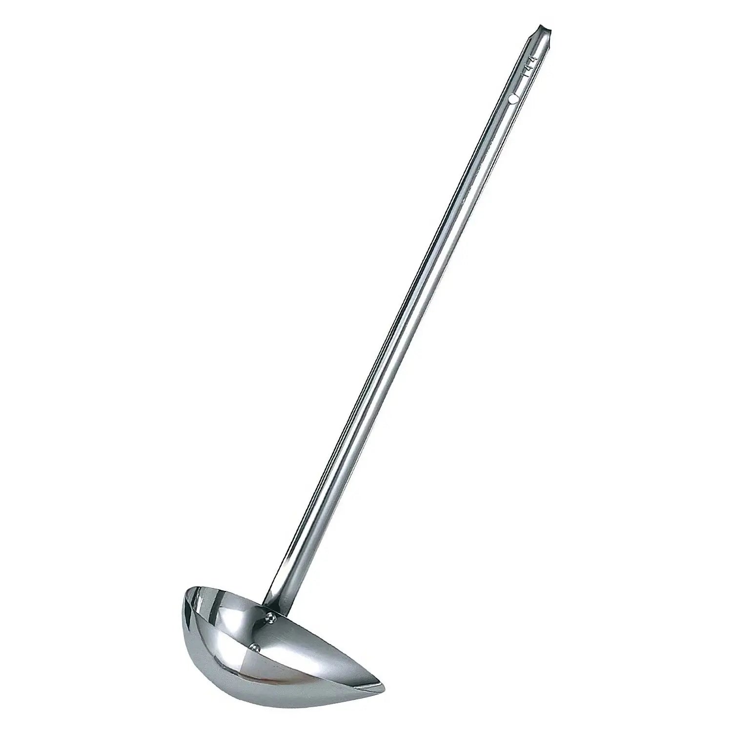 Marutama Stainless Steel Side-Scooping Long Ladle 180ml - YOYO JAPAN