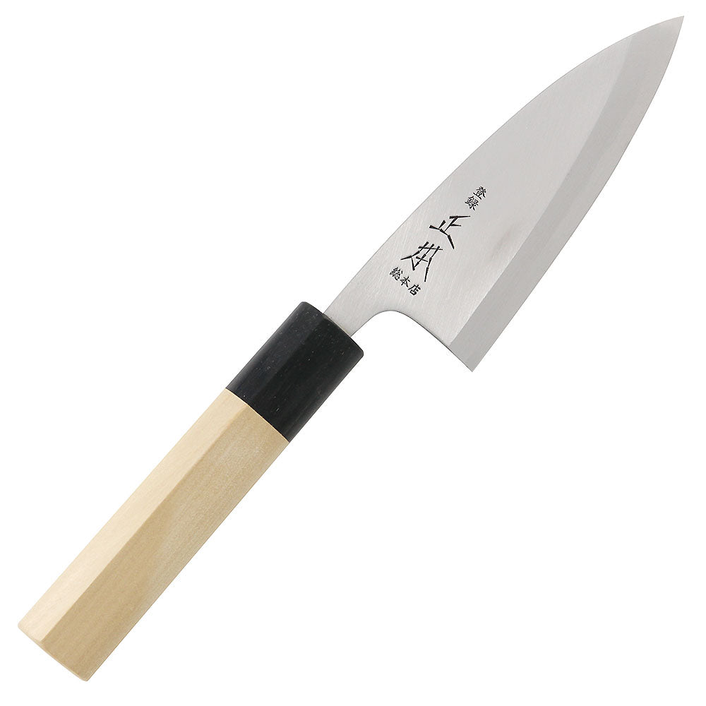 Masamoto Hongasumi Gyokuhaku Steel Deba Knife 13.5cm - YOYO JAPAN