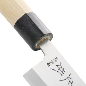 Masamoto Hongasumi Gyokuhaku Steel Mioroshi Deba Knife 15cm - YOYO JAPAN
