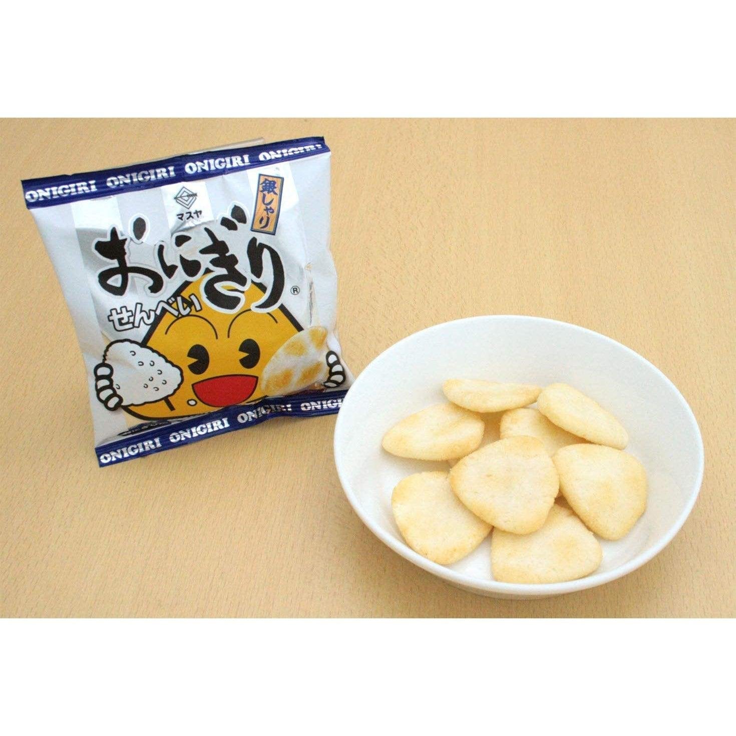 Masuya Onigiri Senbei Salty Rice Crackers Snack (Box of 12 Bags) - YOYO JAPAN