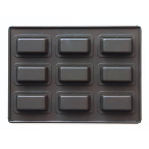 Matsunaga Financier Cake Mold (Nonstick Teflon-Coated Financier Pan) 9 Wells - YOYO JAPAN