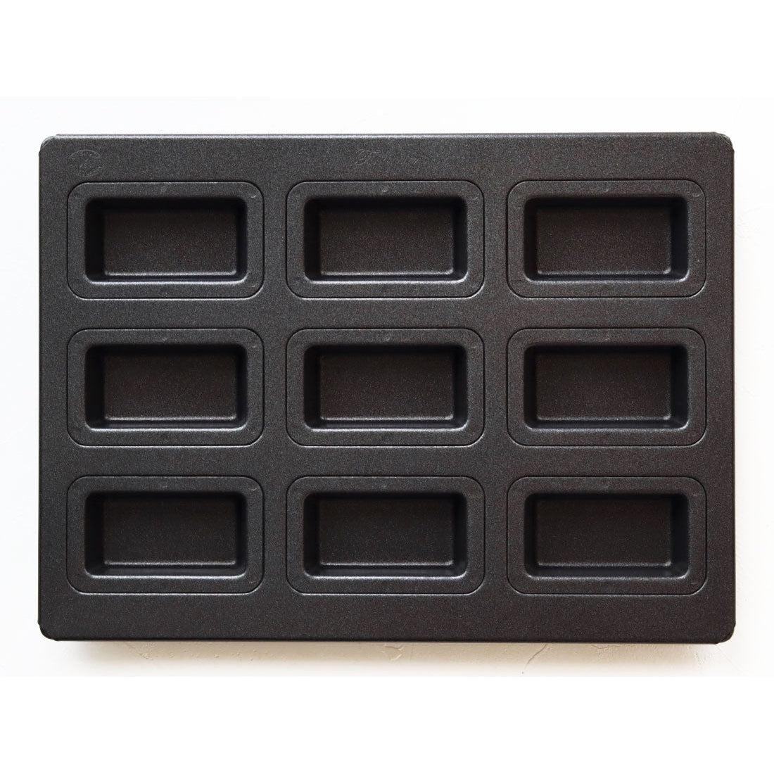 Matsunaga Financier Cake Mold (Nonstick Teflon-Coated Financier Pan) 9 Wells - YOYO JAPAN