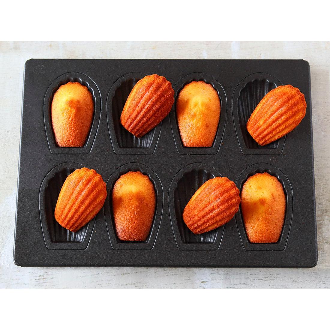 Matsunaga Premium Madeleine Mold (Nonstick Madeleine Mold) 8 Wells - YOYO JAPAN
