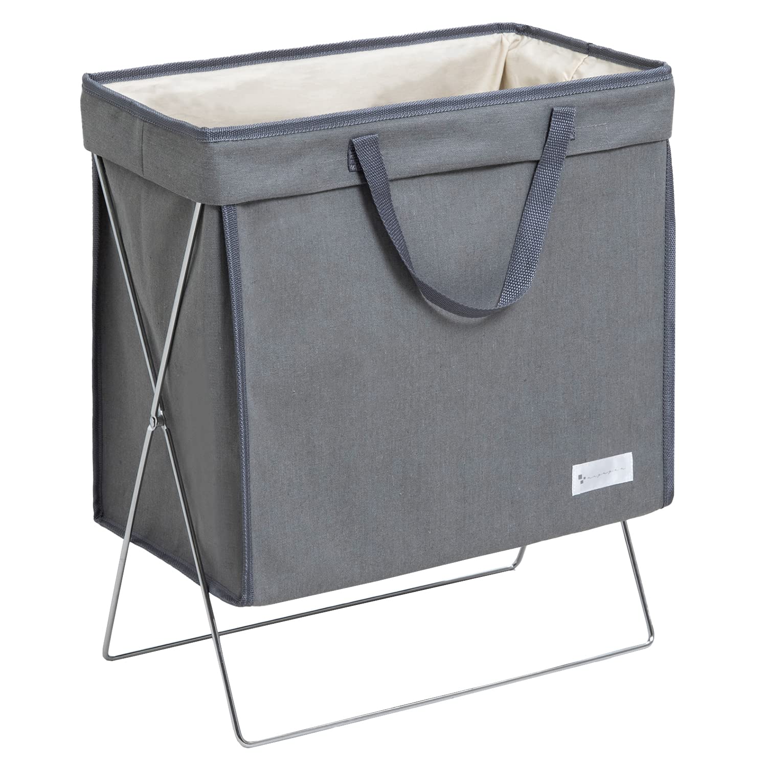 Astro Japan Large Laundry Basket With Handle - Gray Dustproof Water Repellent 860-26 - YOYO JAPAN