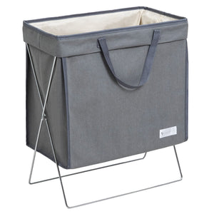 Astro Japan Large Laundry Basket With Handle - Gray Dustproof Water Repellent 860-26 - YOYO JAPAN