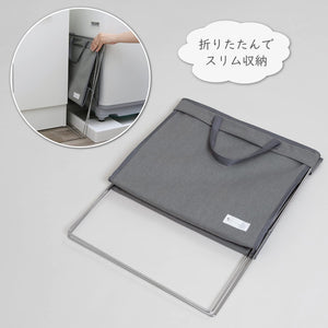 Astro Japan Large Laundry Basket With Handle - Gray Dustproof Water Repellent 860-26 - YOYO JAPAN