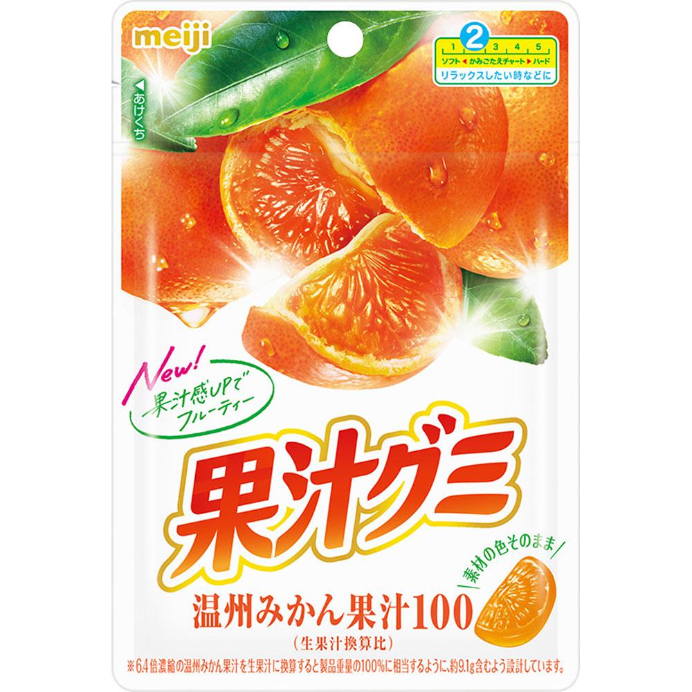 Meiji Fruit Gummy Candy Satsuma Mandarin Gummies 54g (Pack of 3) - YOYO JAPAN