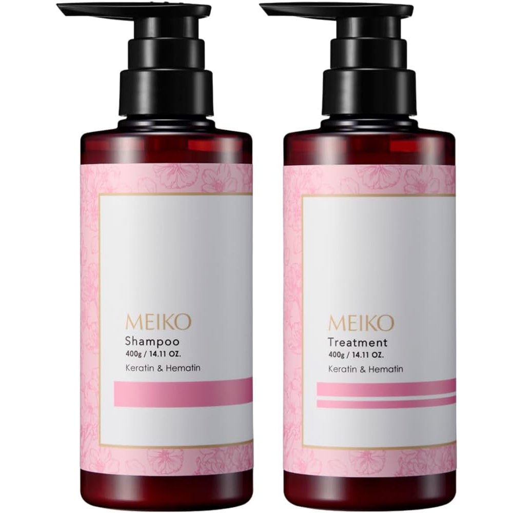 Meiko Cherry Blossom Shampoo And Conditioner Set for Damaged Hair - YOYO JAPAN