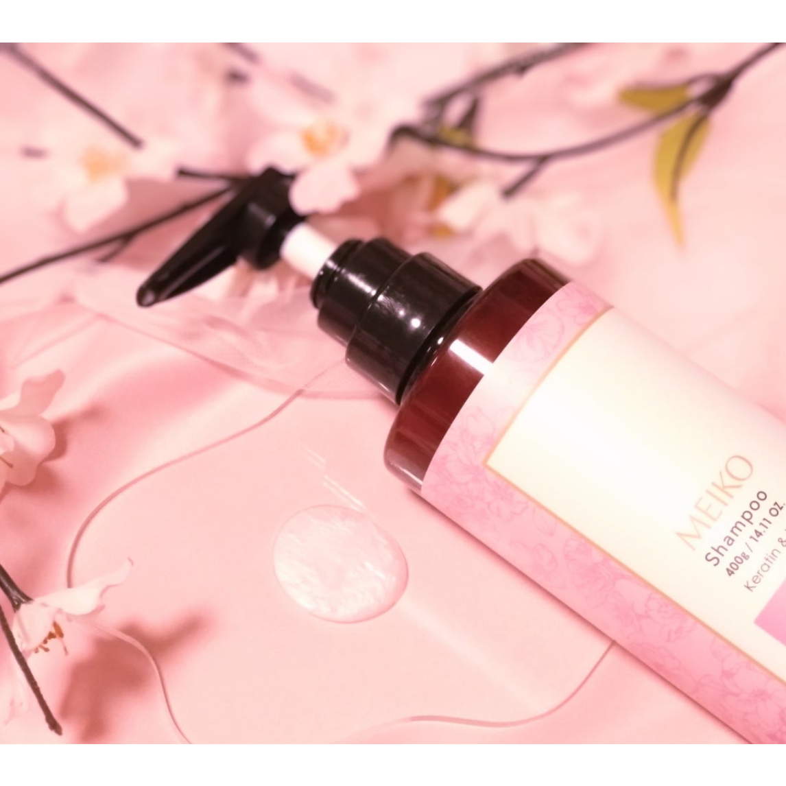 Meiko Cherry Blossom Shampoo And Conditioner Set for Damaged Hair - YOYO JAPAN