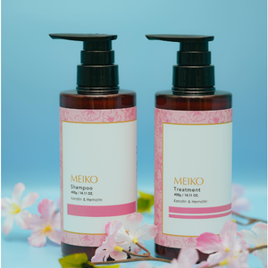 Meiko Cherry Blossom Shampoo And Conditioner Set for Damaged Hair - YOYO JAPAN