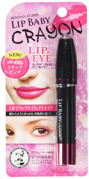 Lip Baby Crayons Mentholatum Lip & Eye Trap Pink 3G Japan - YOYO JAPAN
