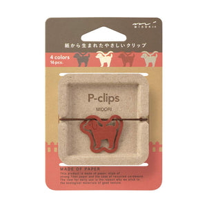Designphil Midori Clip Peek Lips Dog Pattern 43396006 Paper Clip Accessory - YOYO JAPAN