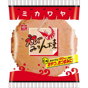 Mikawaya Ebi Mirinyaki Japanese Old Fashioned Shrimp Crackers 7 Pieces (Pack of 3) - YOYO JAPAN
