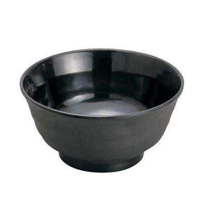 Min Melamine Dinnerware Donburi Rice Bowl 15cm - Black - YOYO JAPAN