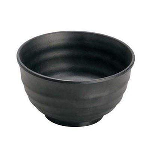 Min Melamine Dinnerware Rice Bowl 13.5cm - Black - YOYO JAPAN
