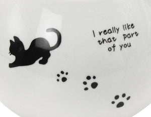 Itsumi Pottery Mino Ware Karugaru Mk Pot Black Cat 051148 With Cylindrical Tea Strainer - Made In Japan - YOYO JAPAN