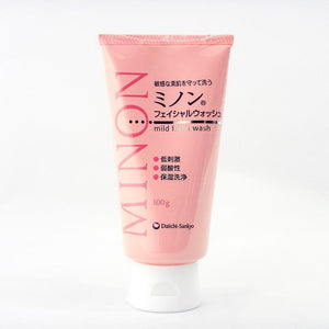 Minon Mild Facial Wash Foaming Cleanser for Sensitive Skin 100g - YOYO JAPAN