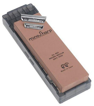 Minosharp Medium Sharpening Stone Kit From Japan - 1000 Grit - YOYO JAPAN