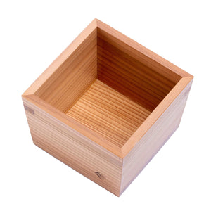 Miranda Style Omoeraku Handcrafted Japanese Cedar Masu Box Sake Cup Medium - YOYO JAPAN