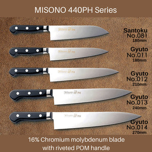 Misono 440Ph Gyuto Knife With Pom Handle Gyuto 210mm (No.012) - YOYO JAPAN
