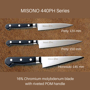 Misono 440Ph Petty Knife With Pom Handle Petty 120mm (No.031) - YOYO JAPAN