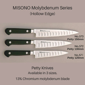 Fashion Japanese Misono Molybdenum Petty Knife 130Mm No.572 Hollow Edge - YOYO JAPAN